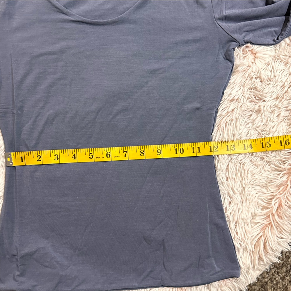 ADAY Top Notch stretch tee in Mineral blue new - Picture 9 of 9